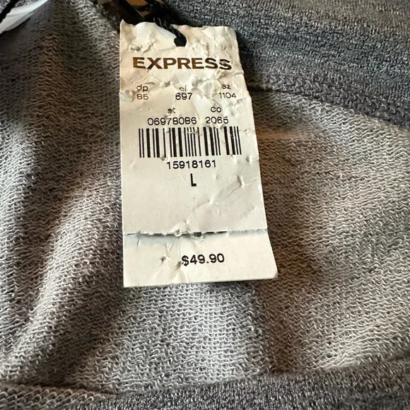 Women’s EXPRESS ONE ELEVEN Size L Gray Joggers - Picture 6 of 6